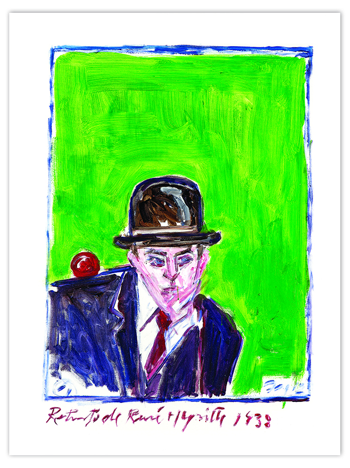 "Retrato de Rene Magritte 1938"
